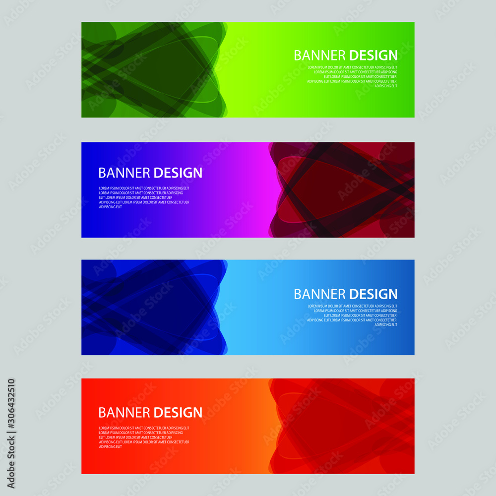 Fototapeta premium Vector Abstract design banner web template