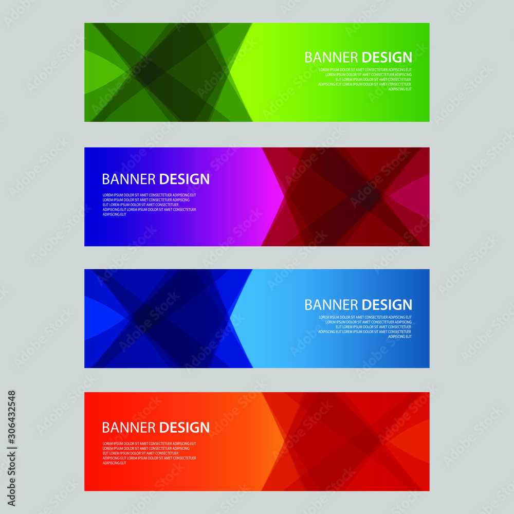 Vector Abstract design banner web template Vector Abstract design banner web template
