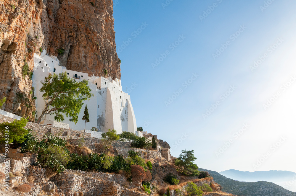 Hozoviotissa Monastery Amorgos Island Greek Islands Greece