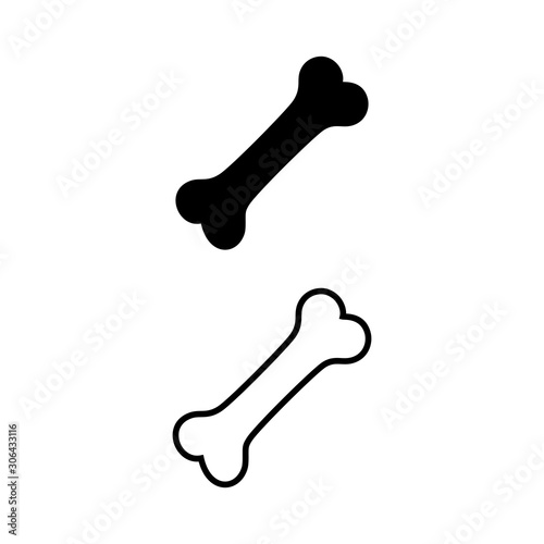 bone icon vector design symbol