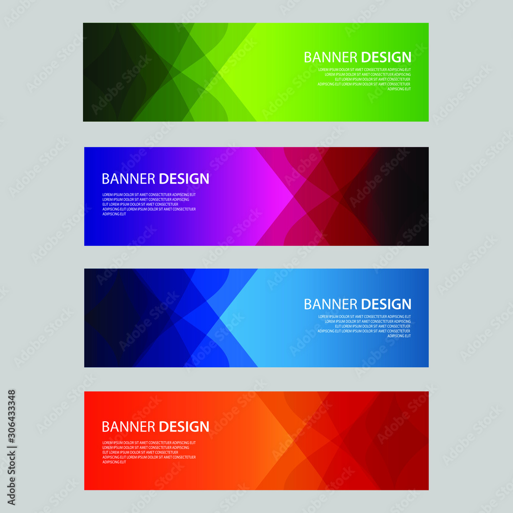 Vector Abstract design banner web template Vector Abstract design banner web template