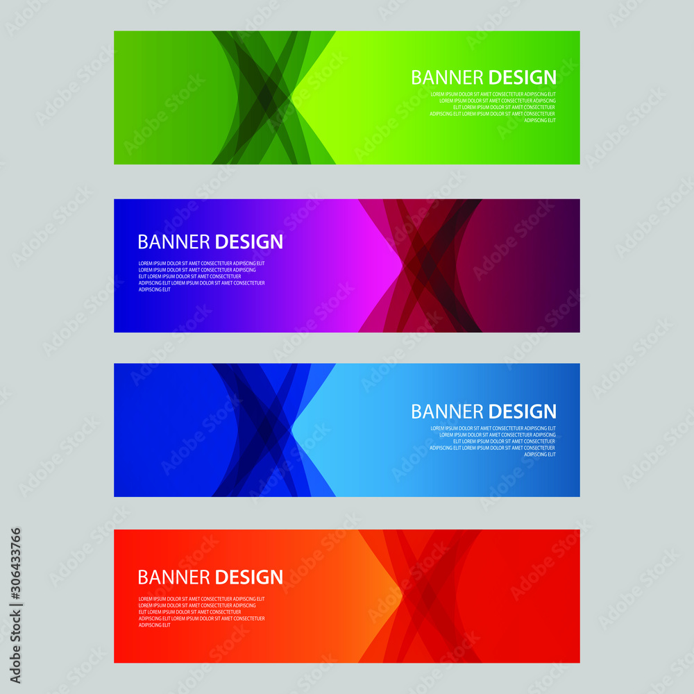 Fototapeta premium Vector Abstract design banner web template