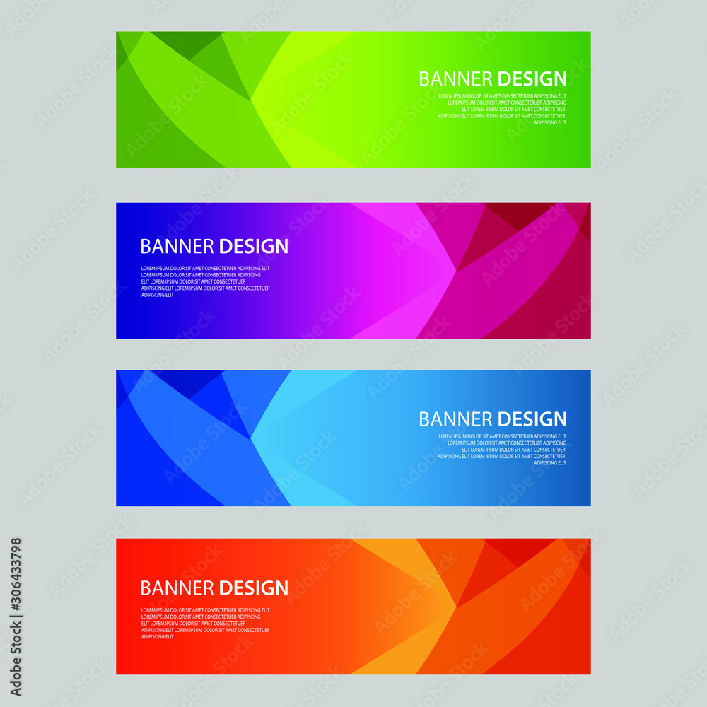 Vector Abstract design banner web template Vector Abstract design banner web template