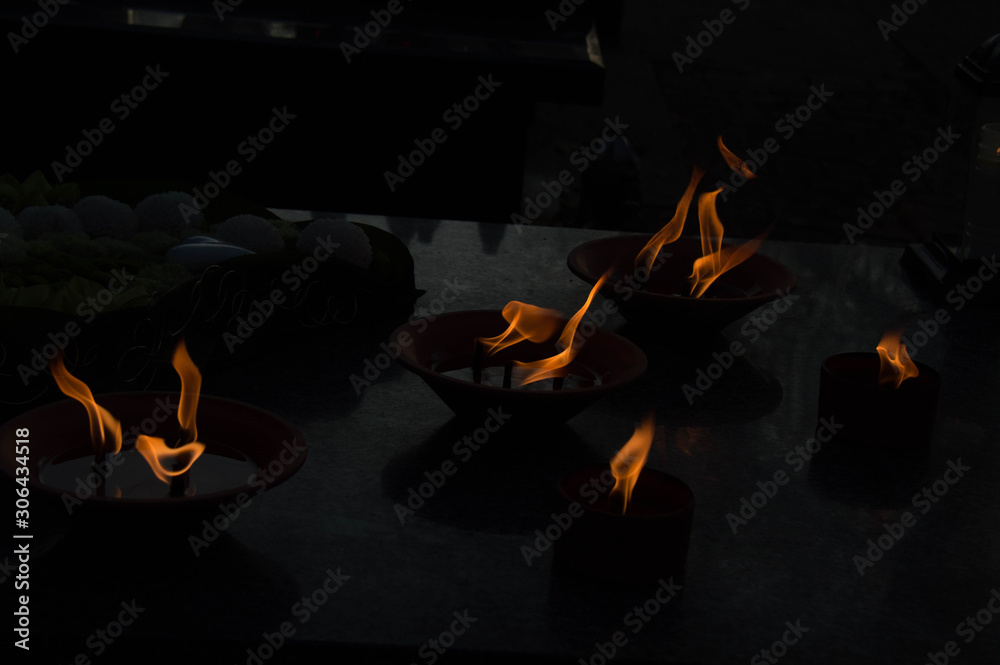 Fototapeta premium Flame in the wind