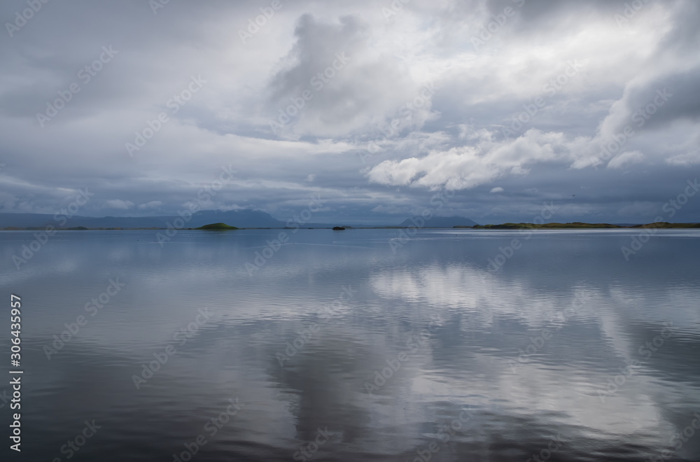 Lake Myvatn in Iceland. September 2019