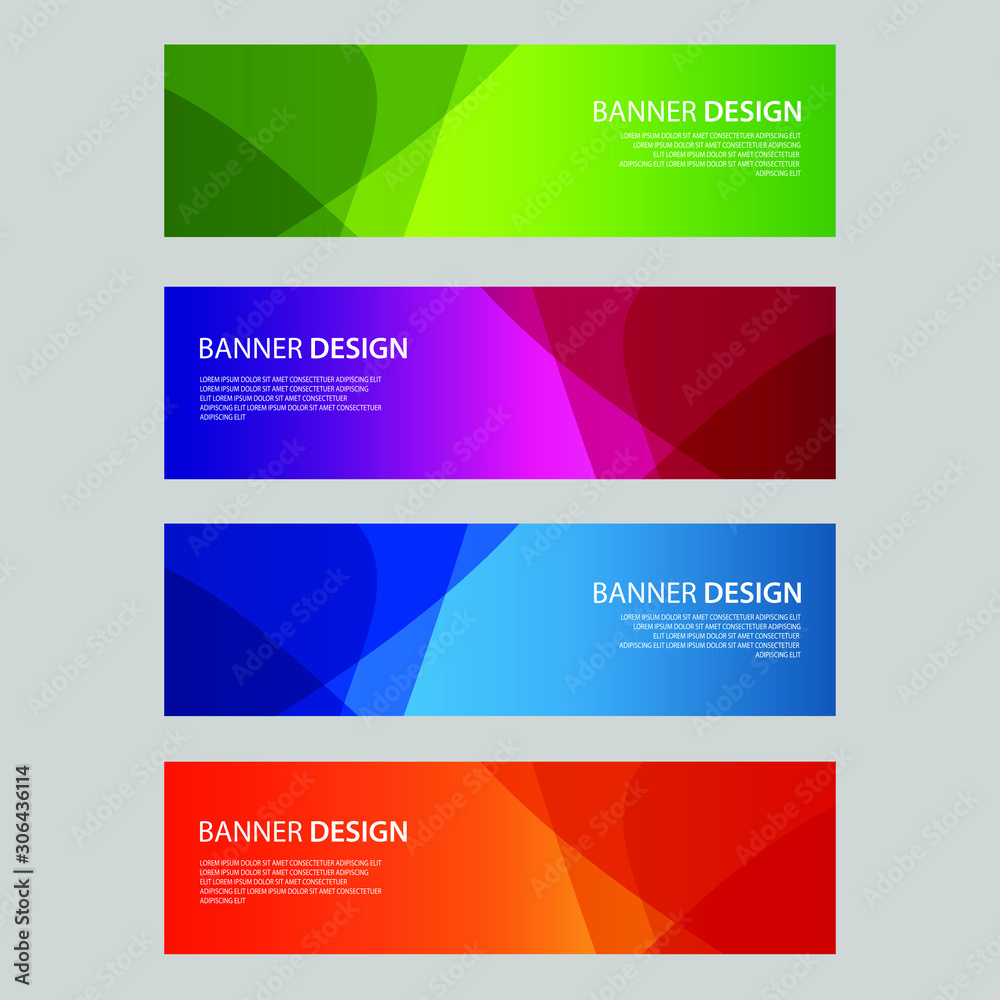 Vector Abstract design banner web template