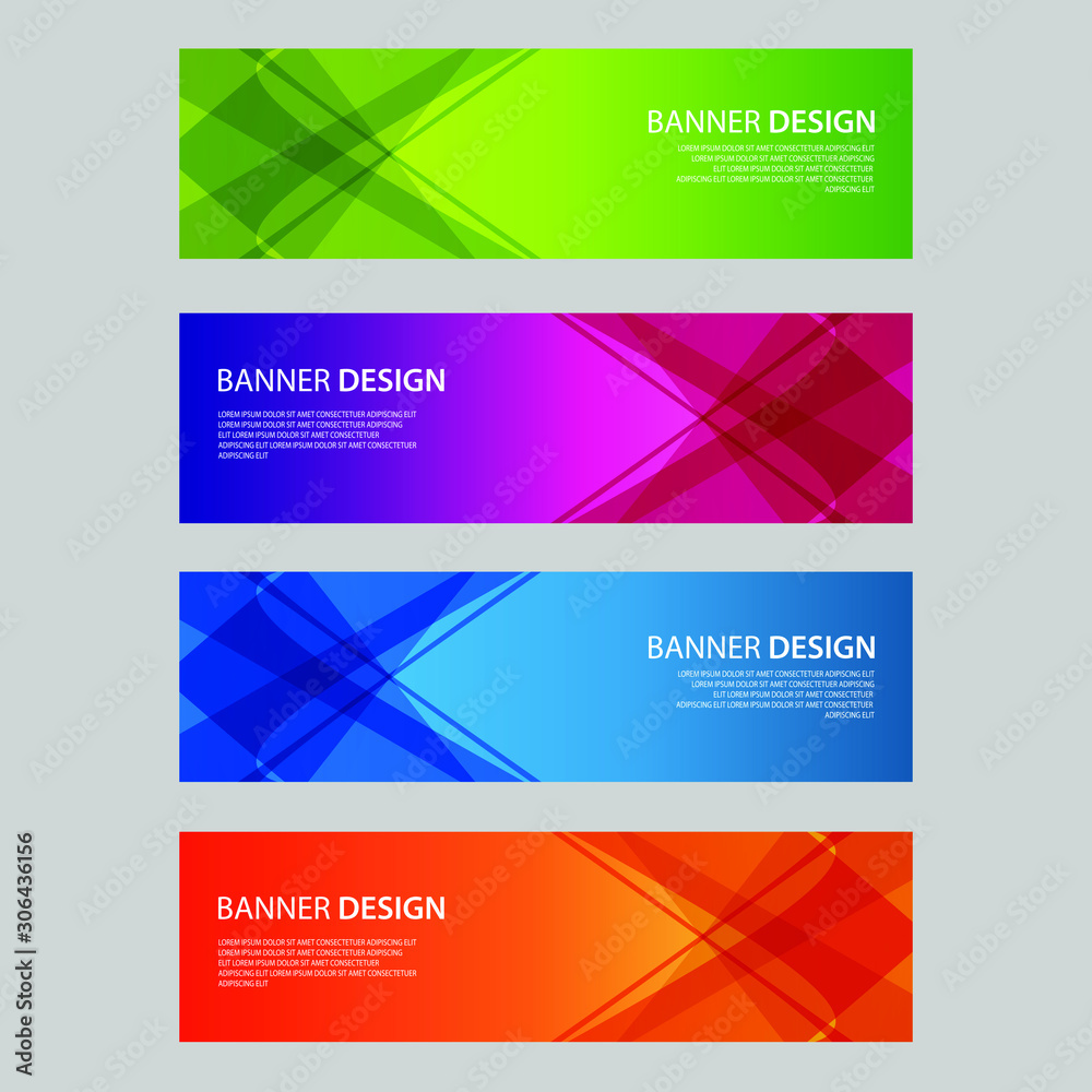 Vector Abstract design banner web template Vector Abstract design banner web template