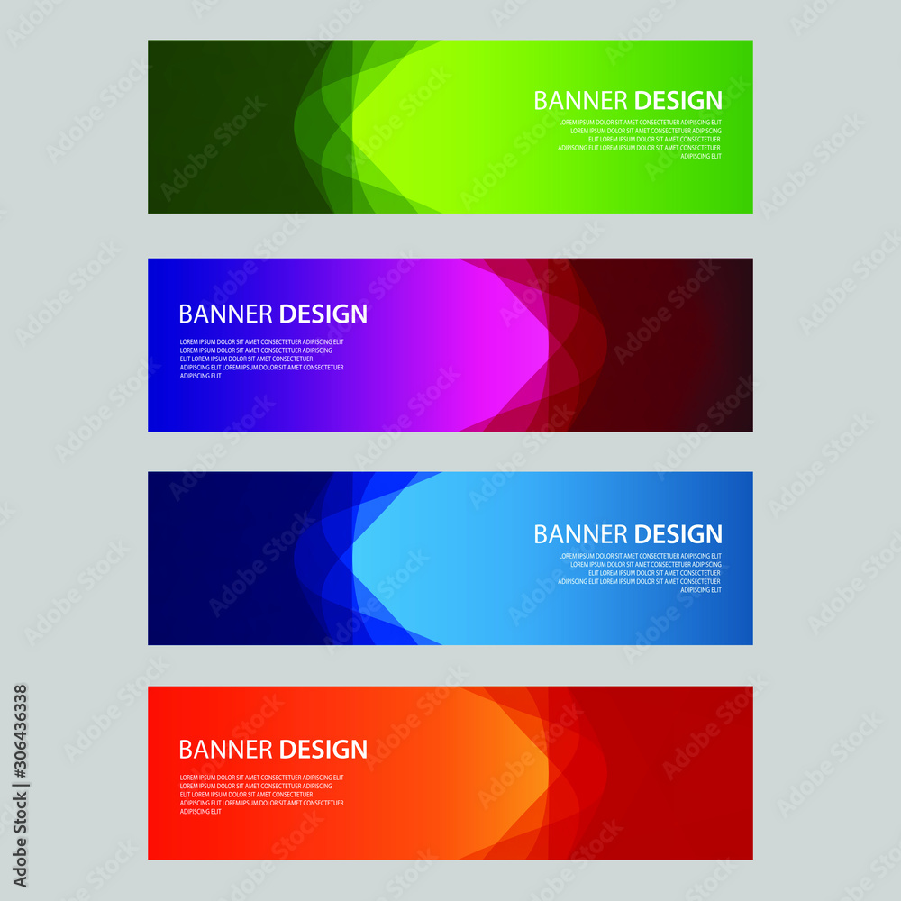 Vector Abstract design banner web template Vector Abstract design banner web template