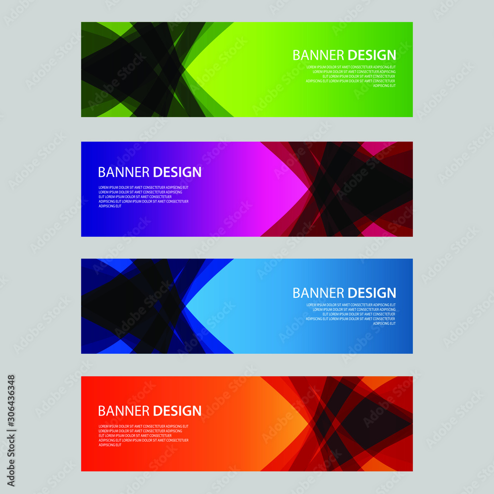 Fototapeta premium Vector Abstract design banner web template