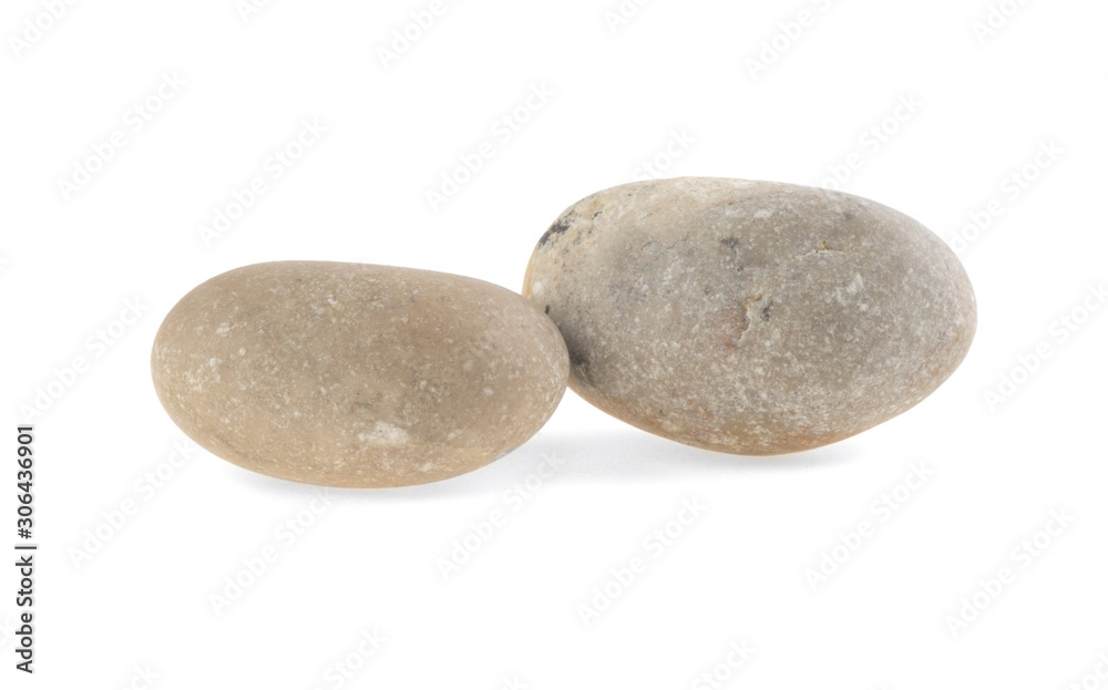 pebbles on a white background isolated pebbles on a white background isolated