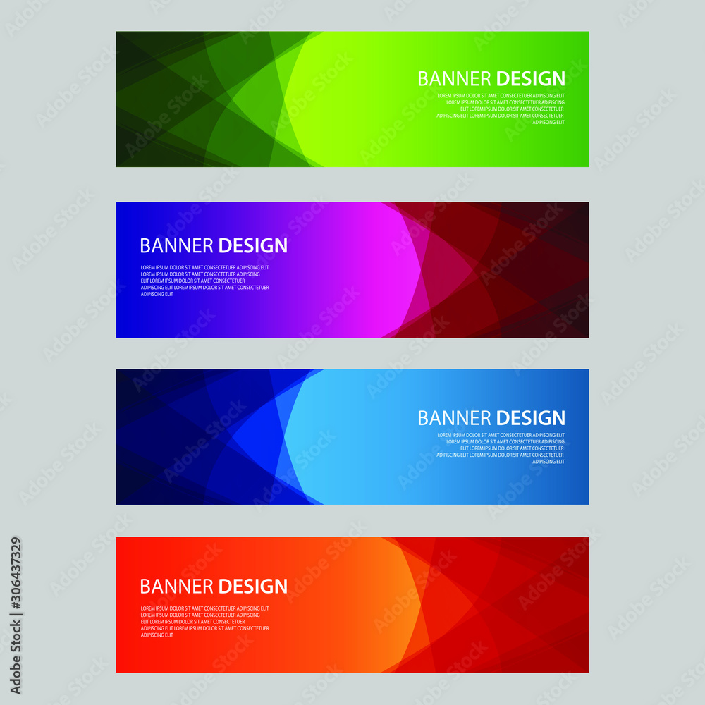 Vector Abstract design banner web template Vector Abstract design banner web template