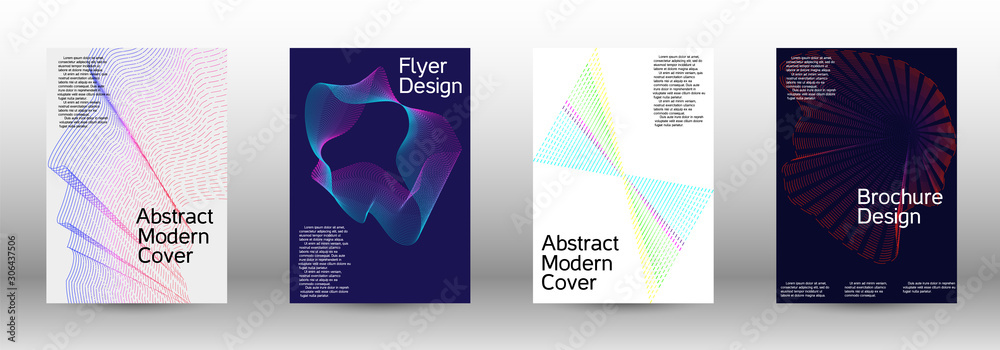 Cover design template set 