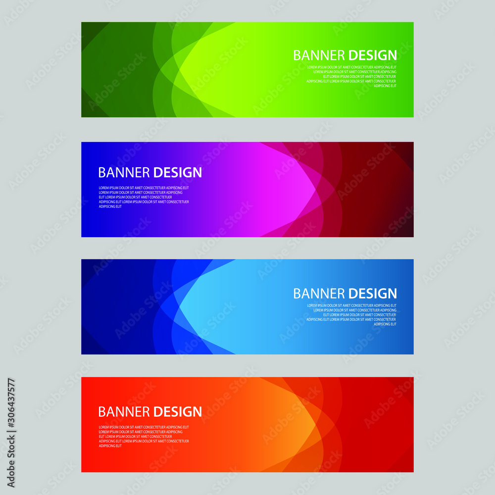 Naklejka premium Vector Abstract design banner web template