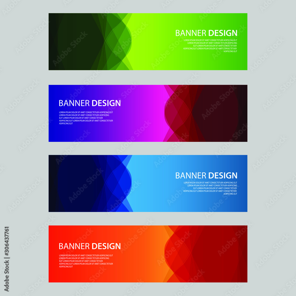 Fototapeta premium Vector Abstract design banner web template