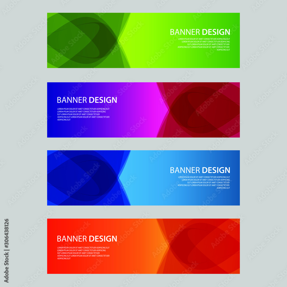Vector Abstract design banner web template Vector Abstract design banner web template