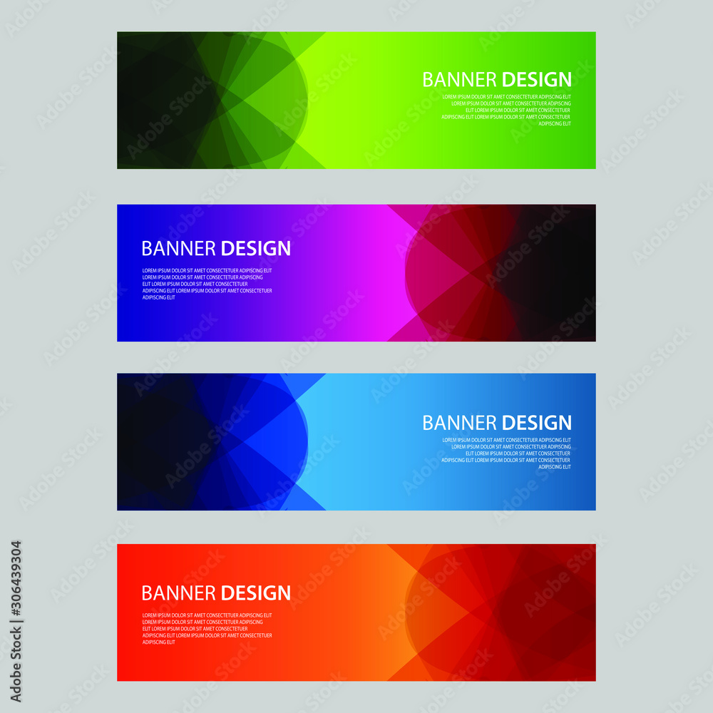Fototapeta premium Vector Abstract design banner web template
