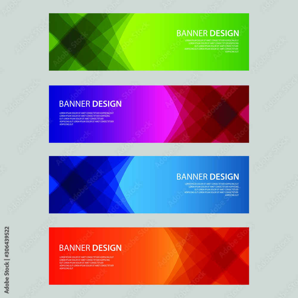 Vector Abstract design banner web template Vector Abstract design banner web template
