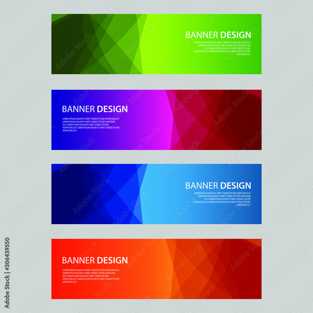 Fototapeta premium Vector Abstract design banner web template