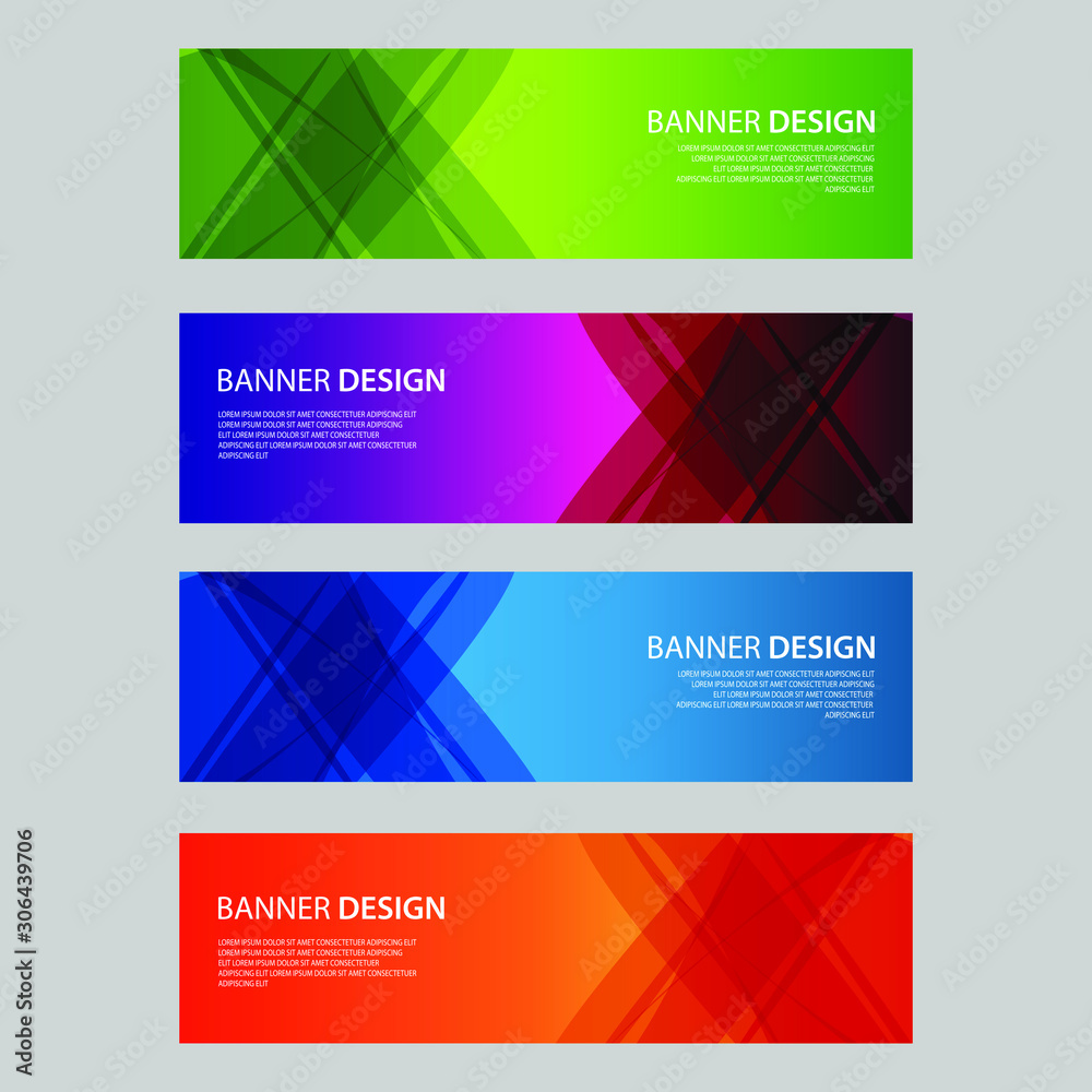 Fototapeta premium Vector Abstract design banner web template