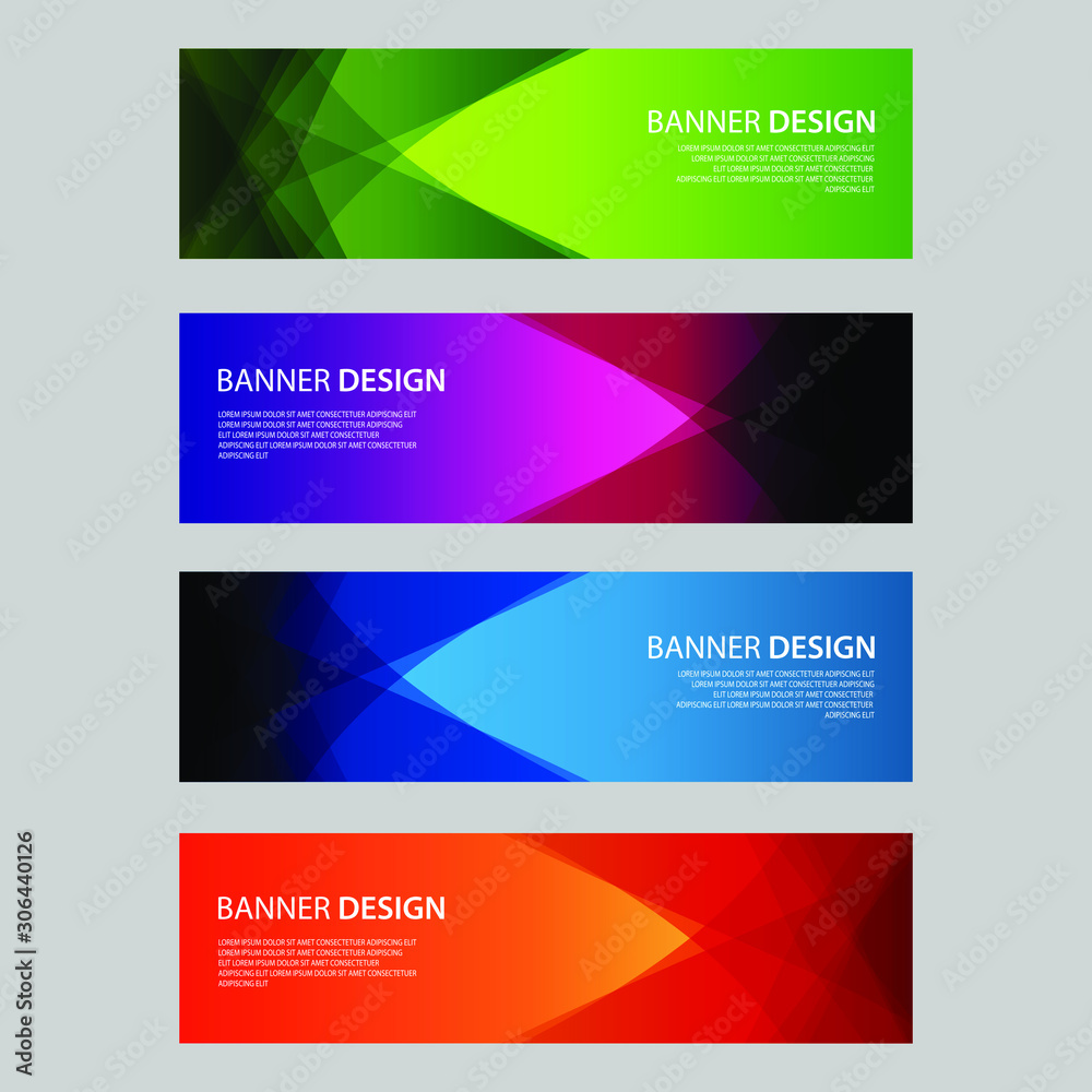 Fototapeta premium Vector Abstract design banner web template