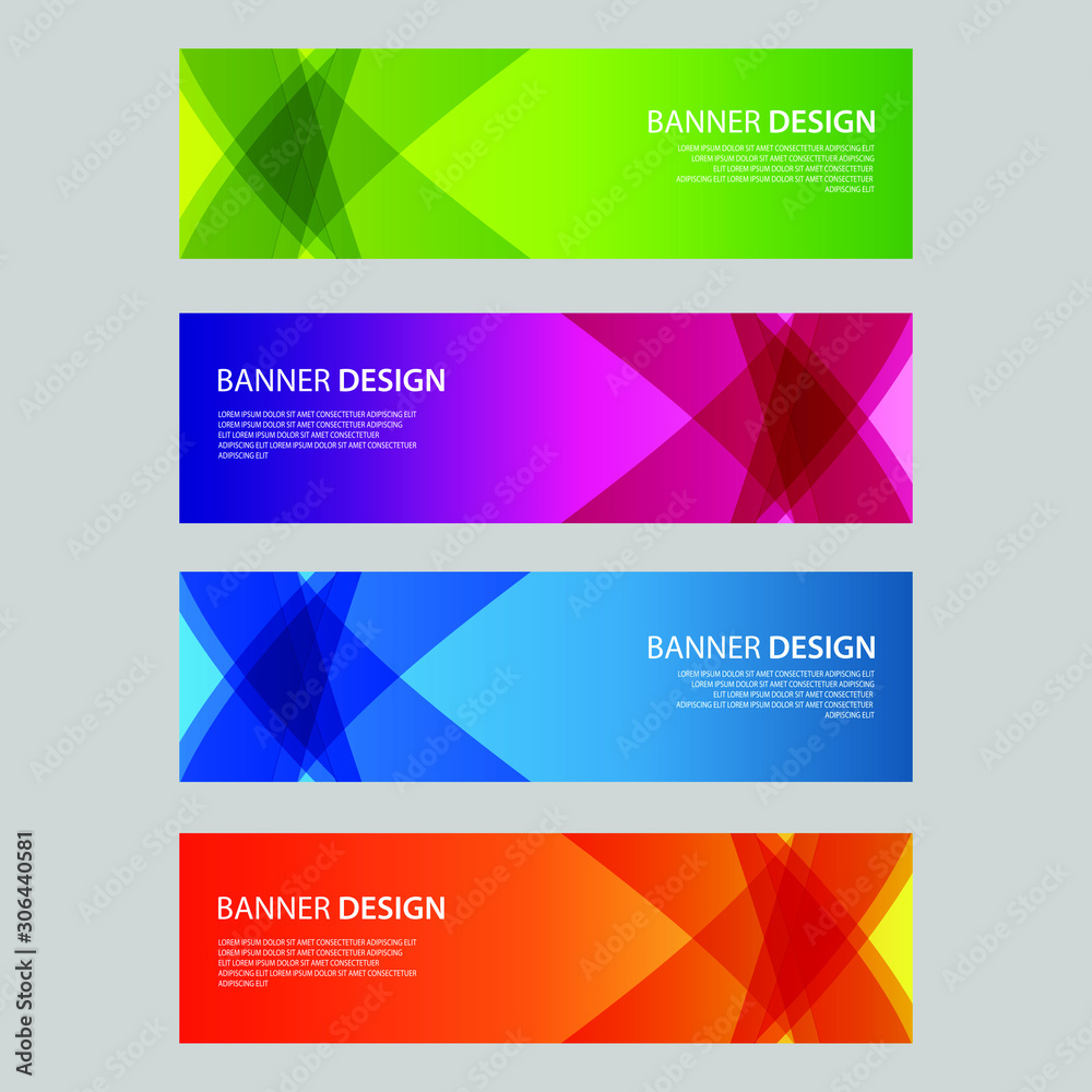 Vector Abstract design banner web template Vector Abstract design banner web template