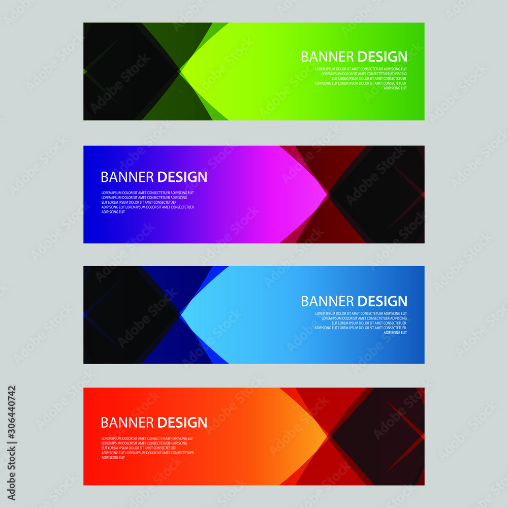 Fototapeta premium Vector Abstract design banner web template