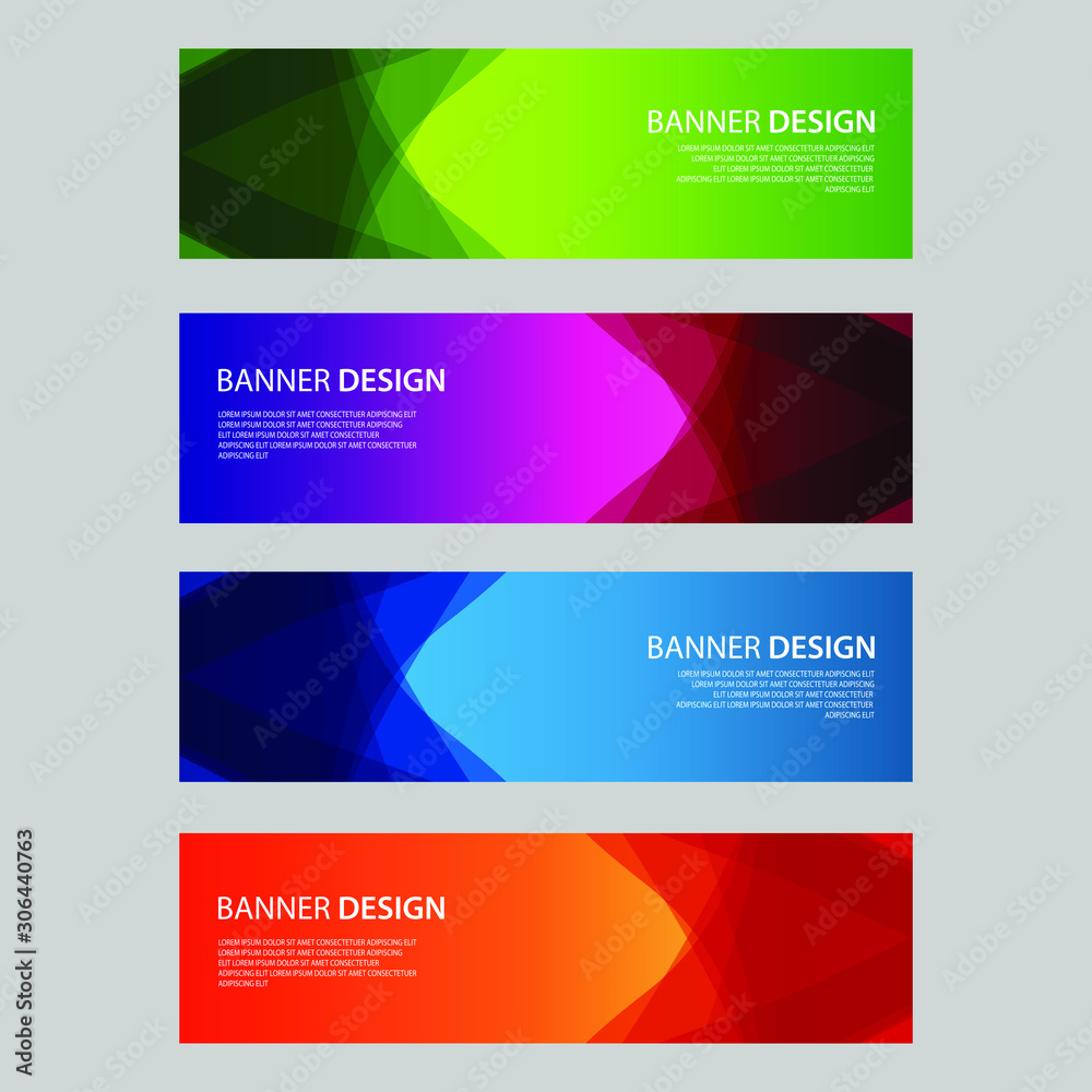 Vector Abstract design banner web template Vector Abstract design banner web template