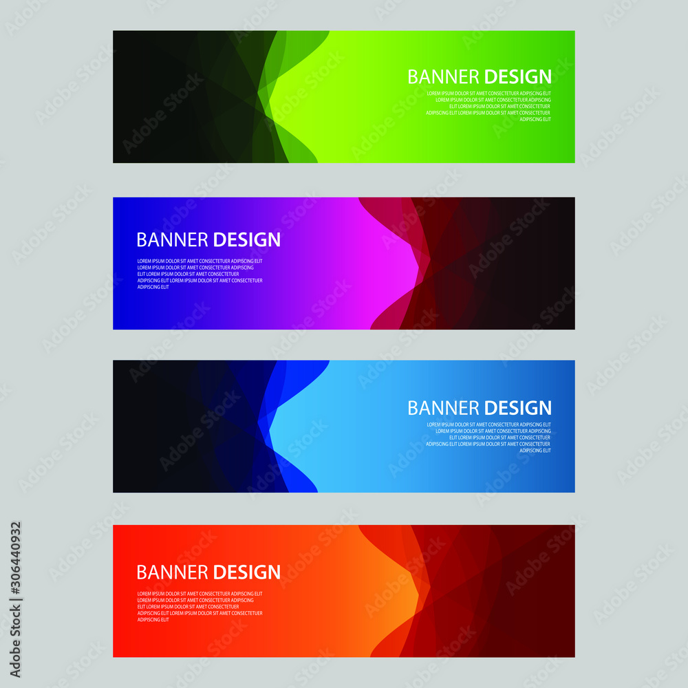 Fototapeta premium Vector Abstract design banner web template