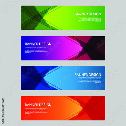 Vector Abstract design banner web template © RenChi