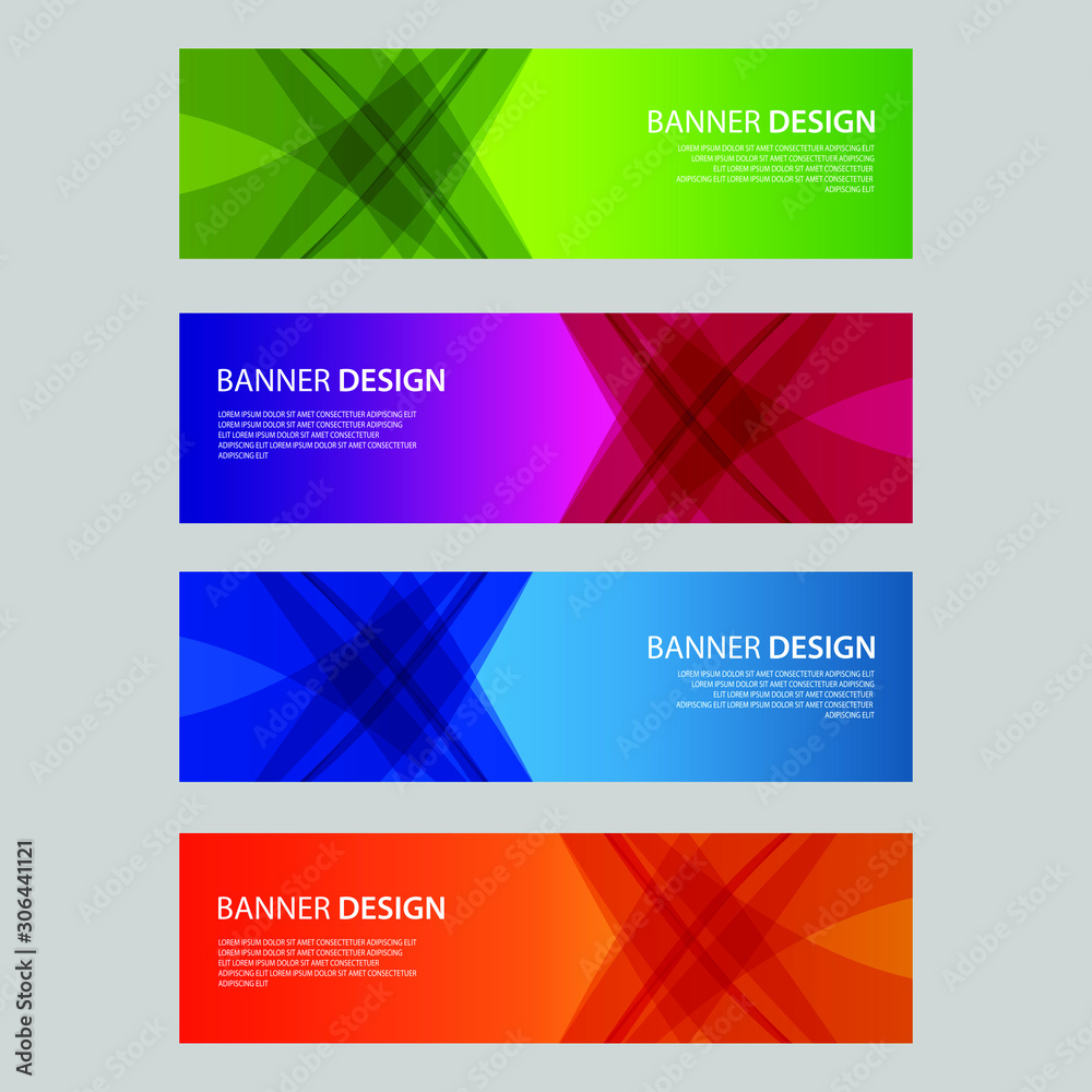 Vector Abstract design banner web template Vector Abstract design banner web template