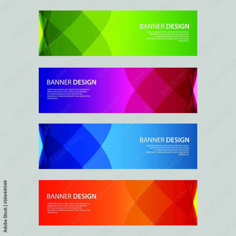 Fototapeta premium Vector Abstract design banner web template