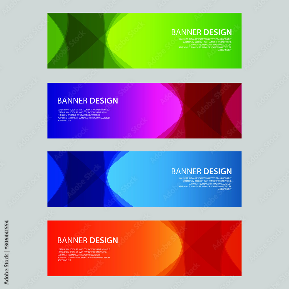 Vector Abstract design banner web template Vector Abstract design banner web template