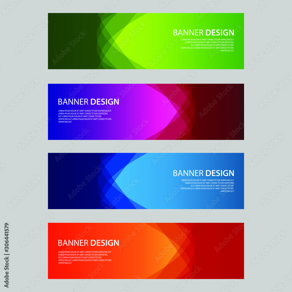 Naklejka premium Vector Abstract design banner web template