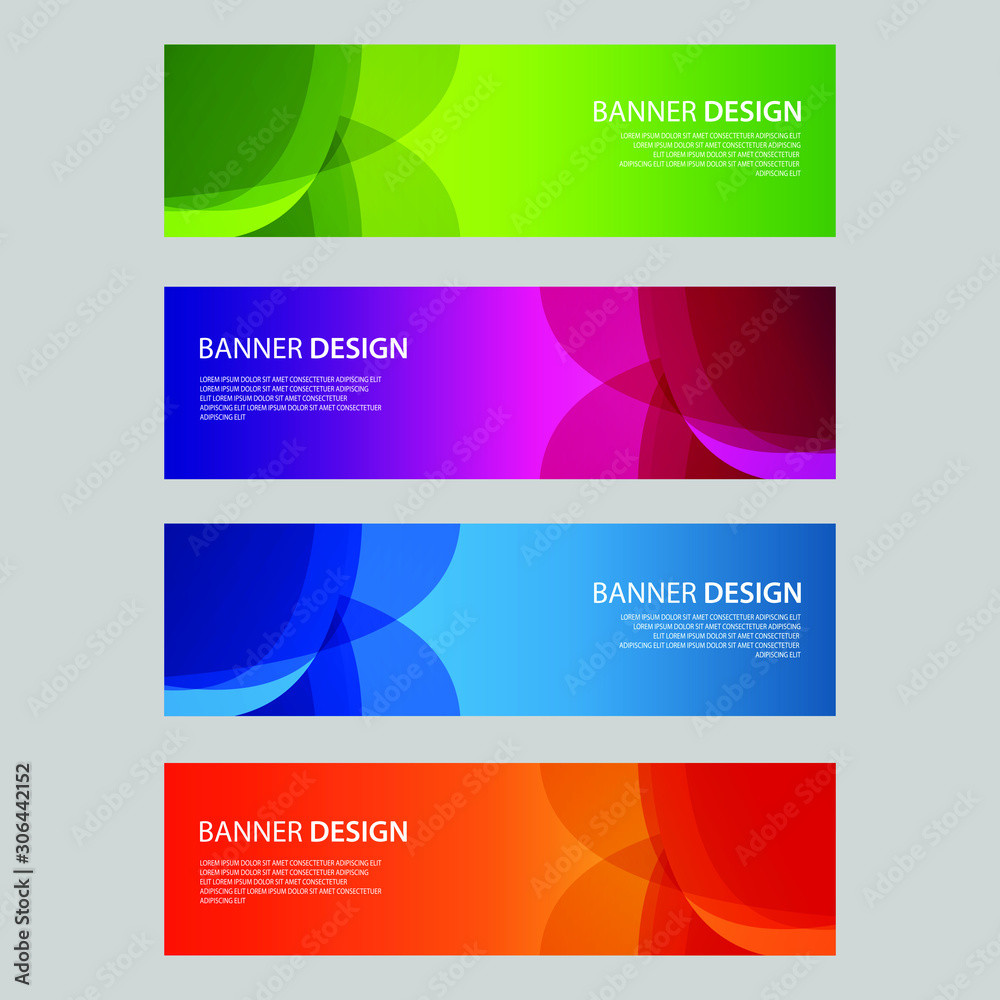 Fototapeta premium Vector Abstract design banner web template