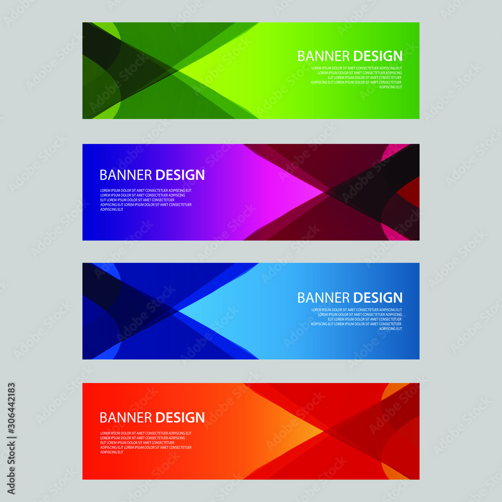 Vector Abstract design banner web template Vector Abstract design banner web template