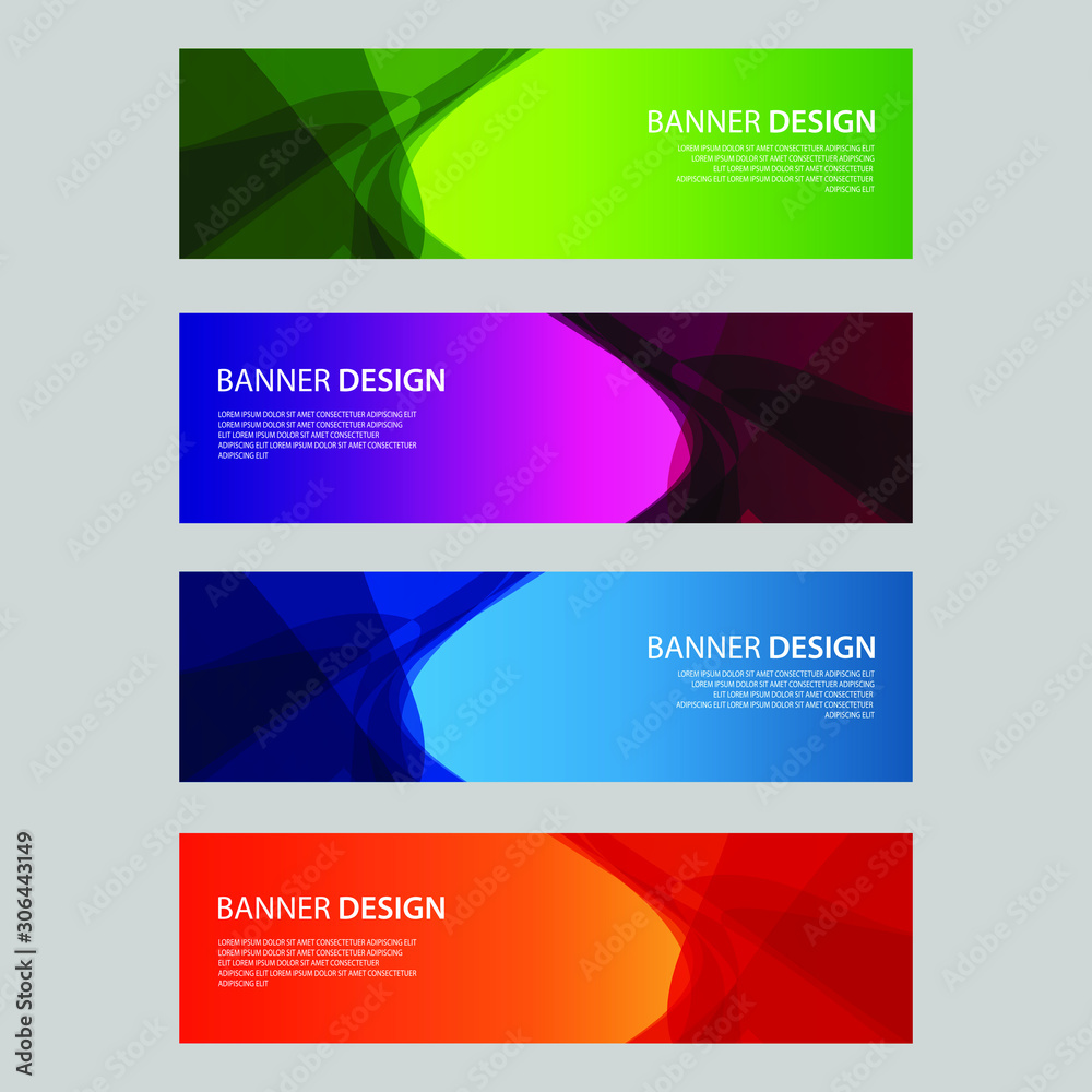 Vector Abstract design banner web template Vector Abstract design banner web template