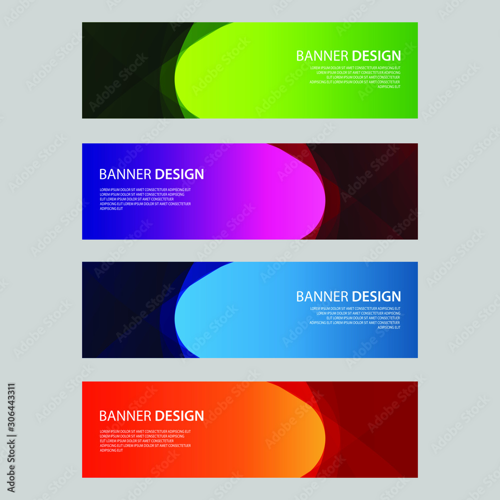 Fototapeta premium Vector Abstract design banner web template