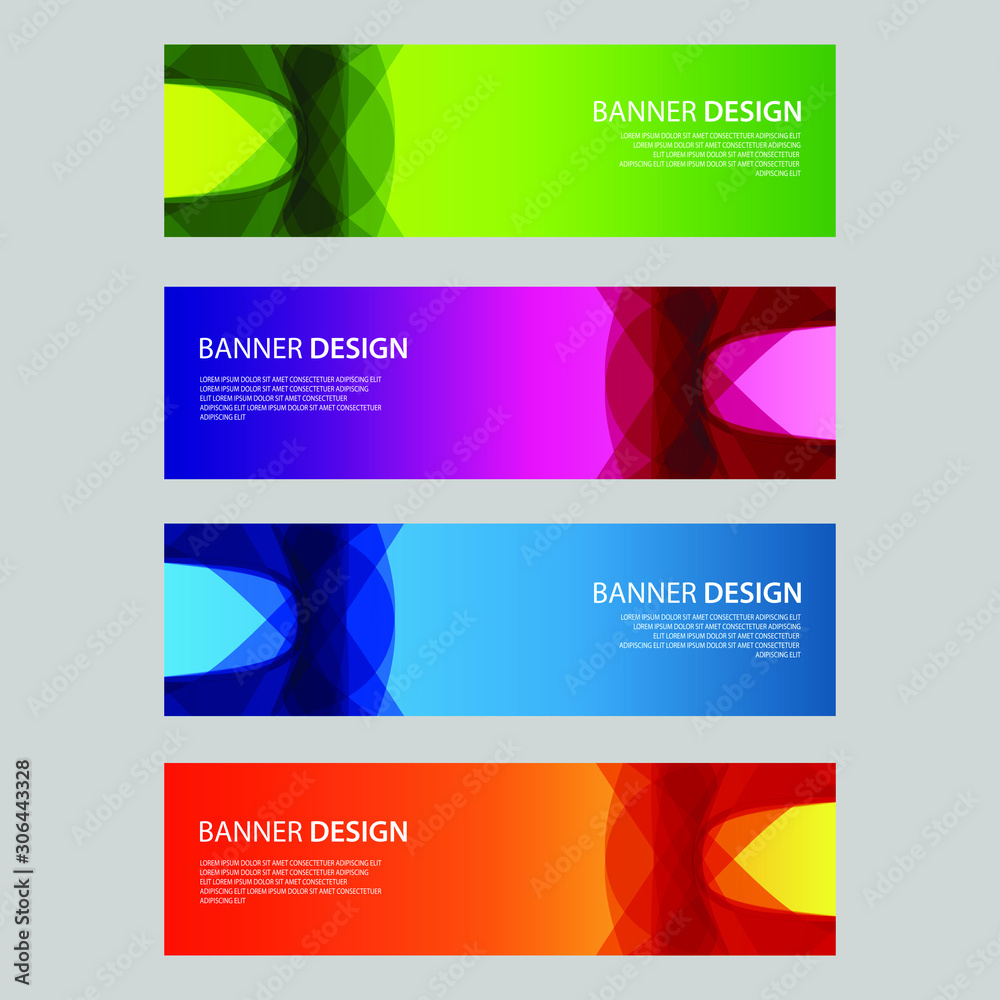 Fototapeta premium Vector Abstract design banner web template