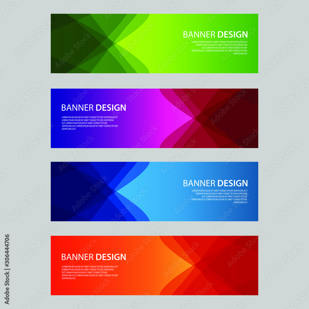Vector Abstract design banner web template Vector Abstract design banner web template