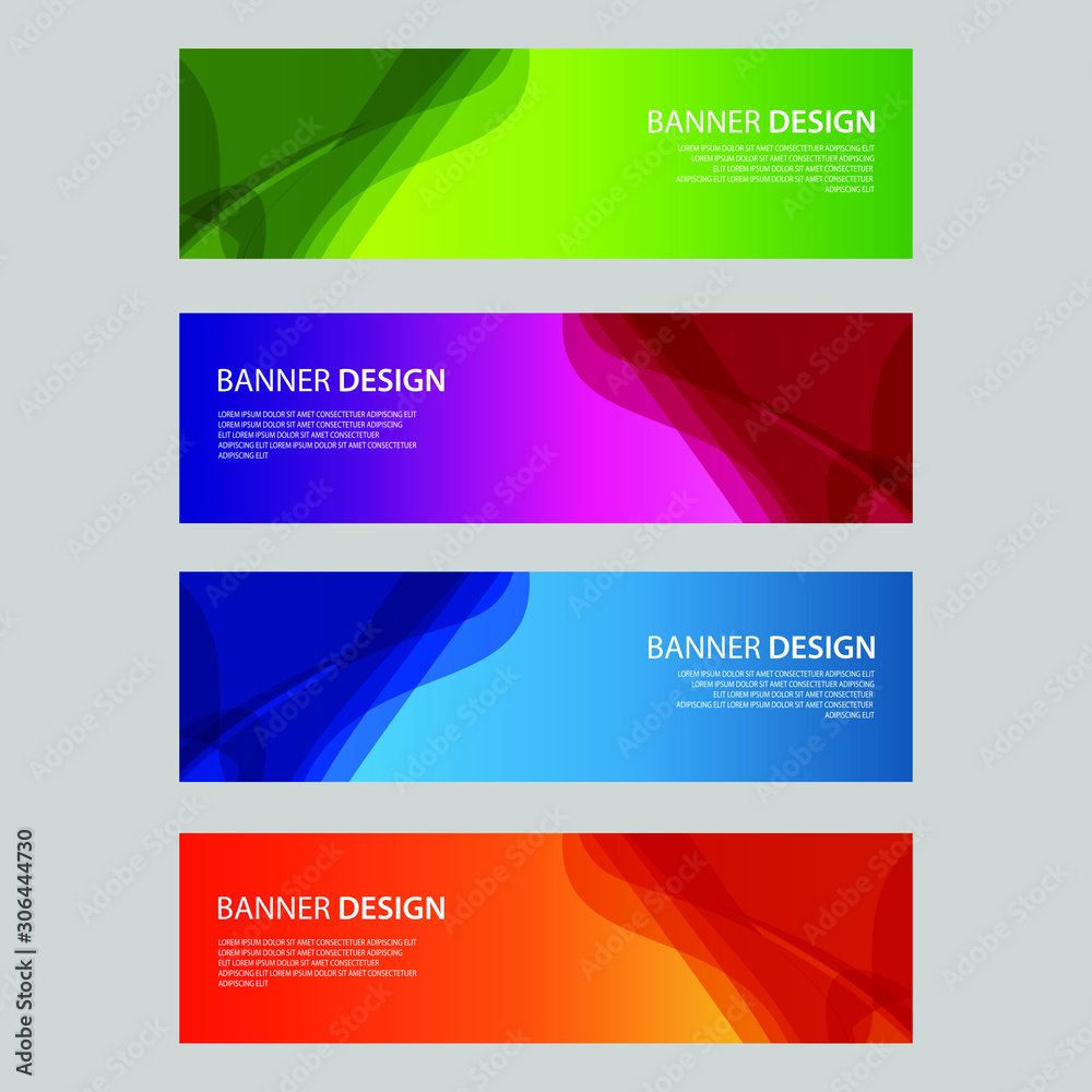Vector Abstract design banner web template Vector Abstract design banner web template