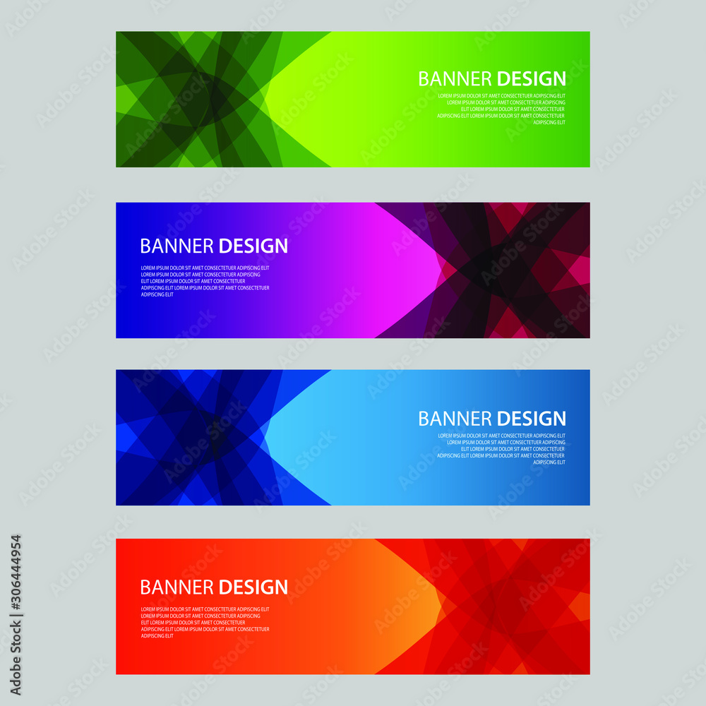 Fototapeta premium Vector Abstract design banner web template