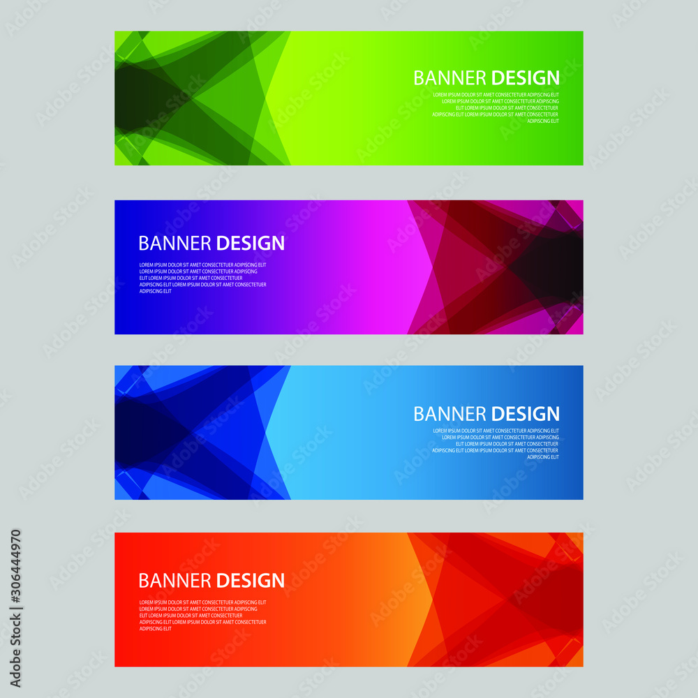 Vector Abstract design banner web template Vector Abstract design banner web template