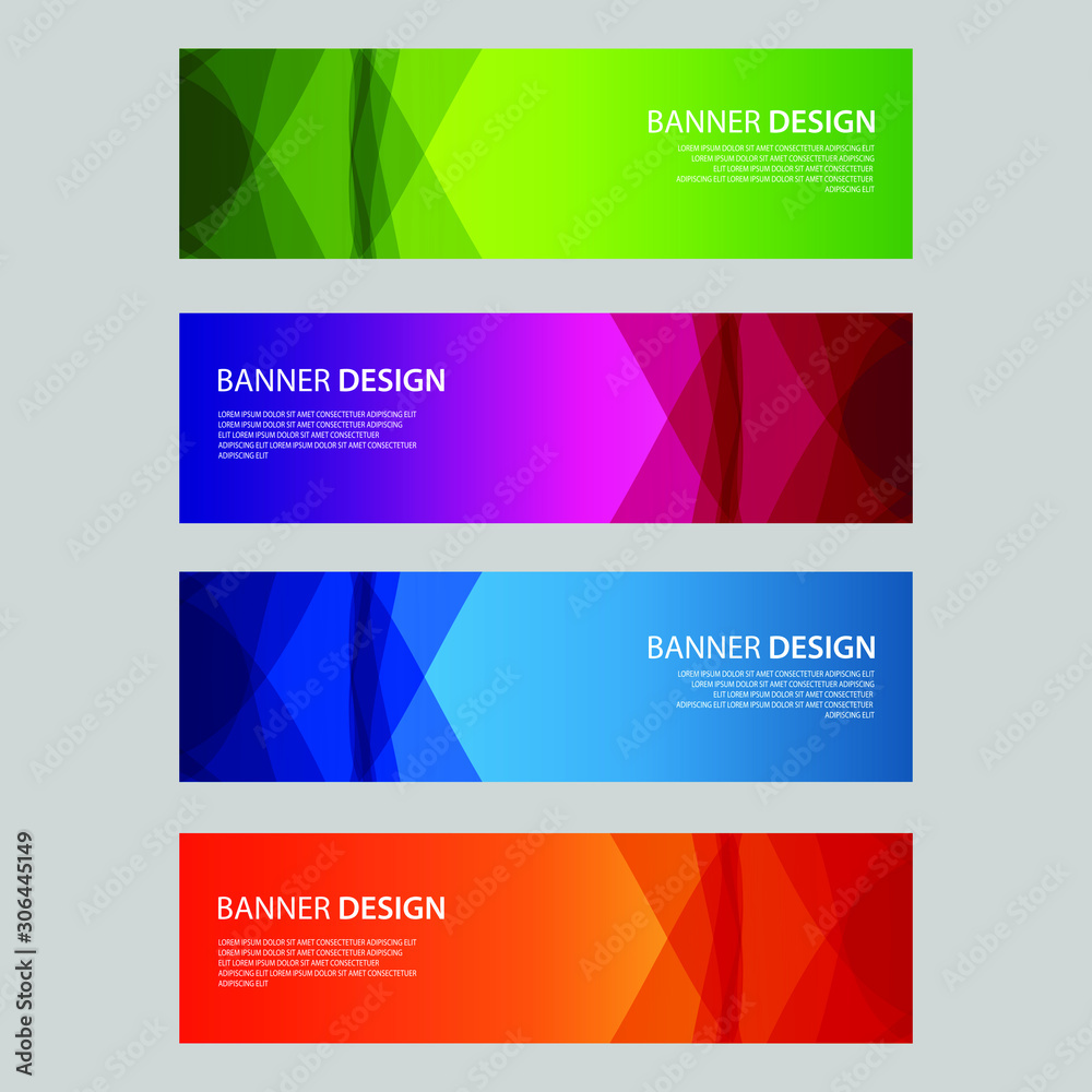 Fototapeta premium Vector Abstract design banner web template