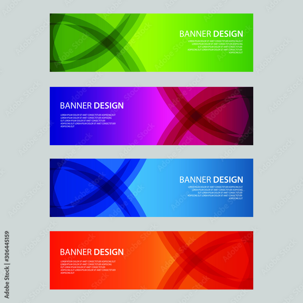 Fototapeta premium Vector Abstract design banner web template