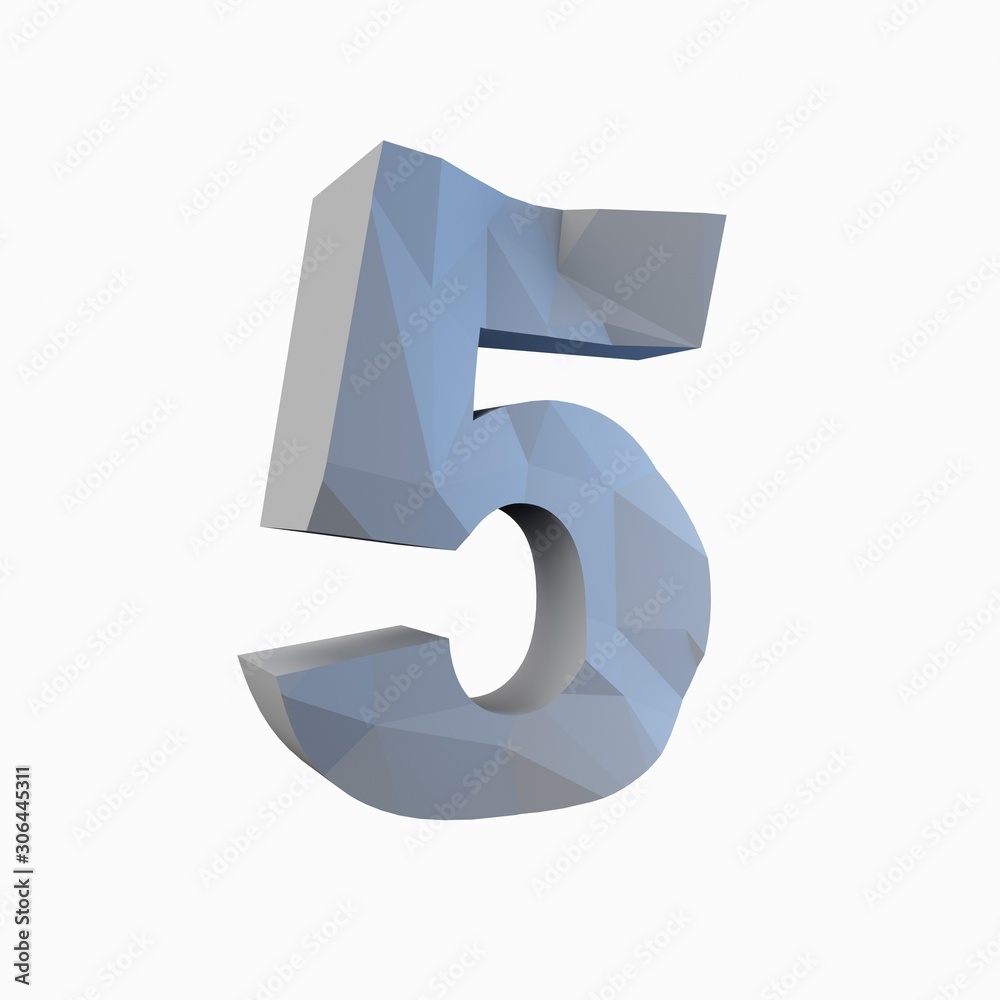 3d render. Relief numbers on a white background 3d render. Relief numbers on a white background