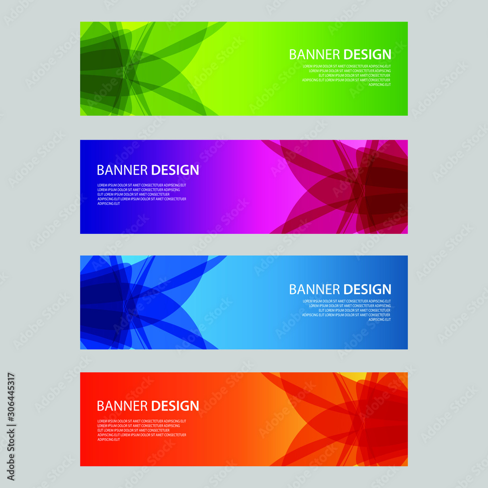 Fototapeta premium Vector Abstract design banner web template