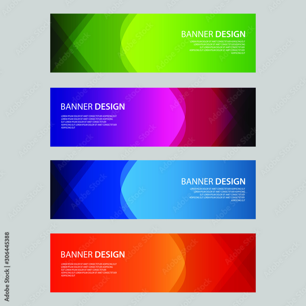 Vector Abstract design banner web template Vector Abstract design banner web template