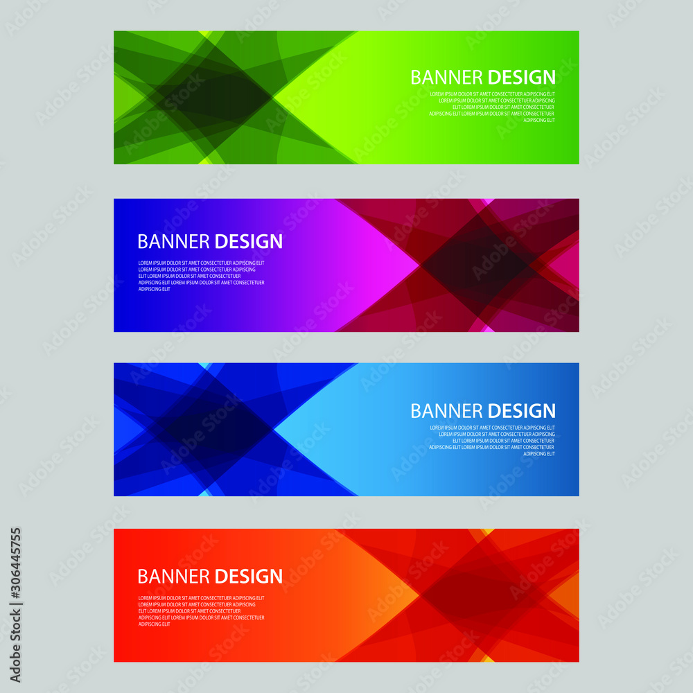 Fototapeta premium Vector Abstract design banner web template