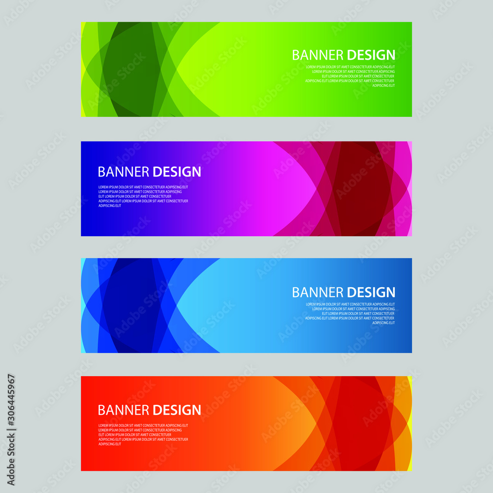 Vector Abstract design banner web template Vector Abstract design banner web template