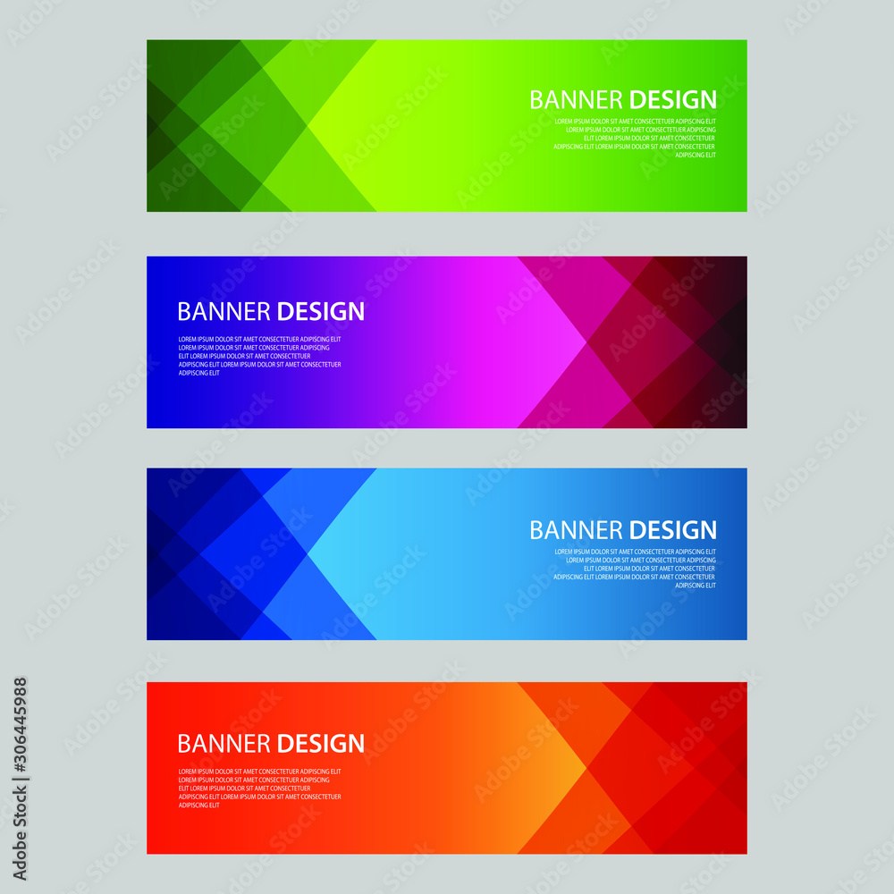 Vector Abstract design banner web template Vector Abstract design banner web template